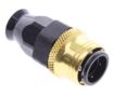 Kuva: Straight PTFE Quick Connect Hose Ends -Black/Gold - AN6