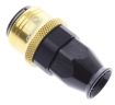 Kuva: Straight PTFE Quick Connect Hose Ends -Black/Gold - AN8