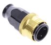 Kuva: Straight PTFE Quick Connect Hose Ends -Black/Gold - AN8