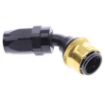 Kuva: 45° Quick Connect Hose Ends -Black/Gold - AN8