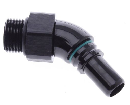 Kuva: 45° AN8 - AN8 O-ring (3/4"x16 SAE UNF) - Black/Gold
