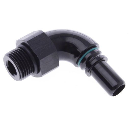 Kuva: 90° AN8 - AN8 O-ring (3/4"x16 SAE UNF) - Black