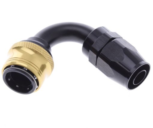 Kuva: 120° Quick Connect Hose Ends -Black/Gold - AN10