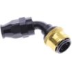 Kuva: 60° PTFE Quick Connect Hose Ends -Black/Gold - AN8