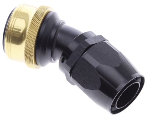 Kuva: 30° Quick Connect Hose Ends -Black/Gold - AN20