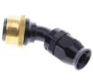 Kuva: 45° PTFE Quick Connect Hose Ends -Black/Gold - AN12