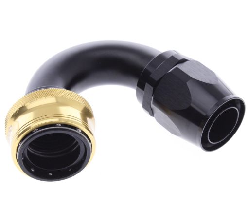 Kuva: 150° Quick Connect Hose Ends -Black/Gold - AN20
