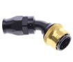 Kuva: 45° PTFE Quick Connect Hose Ends -Black/Gold - AN10