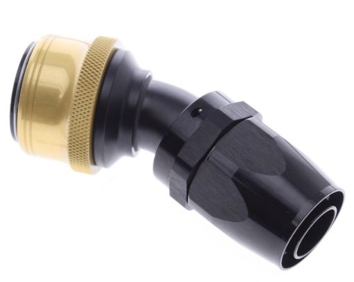 Kuva: 30° Quick Connect Hose Ends -Black/Gold - AN16