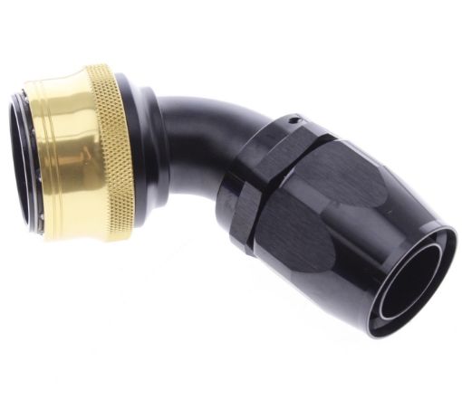 Kuva: 60° Quick Connect Hose Ends -Black/Gold - AN20
