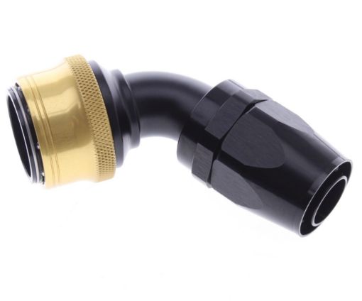 Kuva: 60° Quick Connect Hose Ends -Black/Gold - AN16