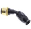 Kuva: 45° PTFE Quick Connect Hose Ends -Black/Gold - AN6