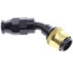 Kuva: 45° PTFE Quick Connect Hose Ends -Black/Gold - AN6