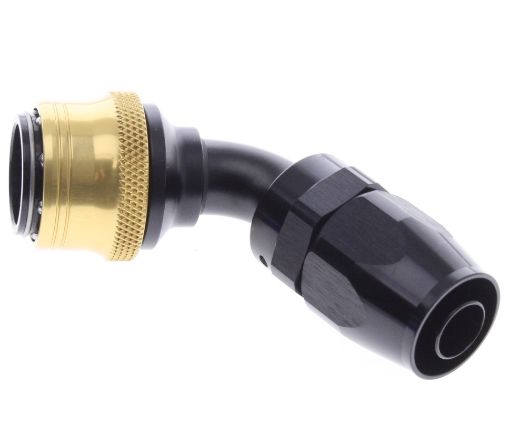 Kuva: 60° Quick Connect Hose Ends -Black/Gold - AN10