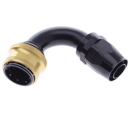 Kuva: 120° Quick Connect Hose Ends -Black/Gold - AN16