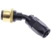 Kuva: 45° Quick Connect Hose Ends -Black/Gold - AN6