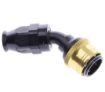 Kuva: 45° PTFE Quick Connect Hose Ends -Black/Gold - AN8