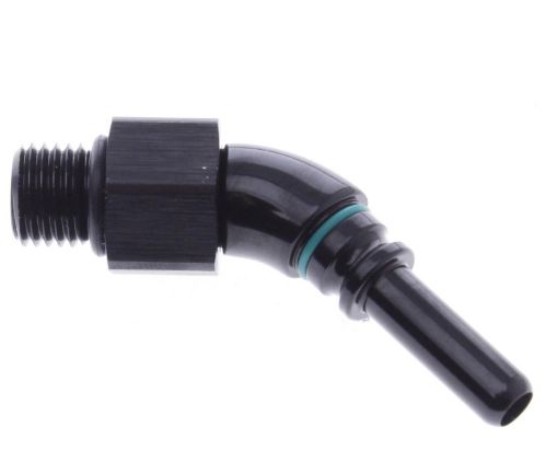 Kuva: 45° AN4 - AN4 O-ring (7/16"x20 SAE UNF) - Black/Gold