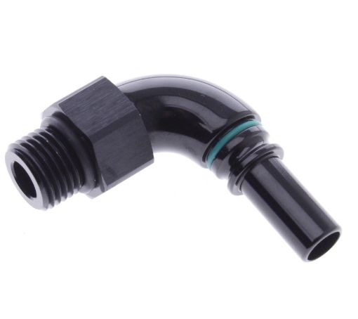 Kuva: 90° AN6 - AN6 O-ring (9/16"x18 SAE UNF) - Black