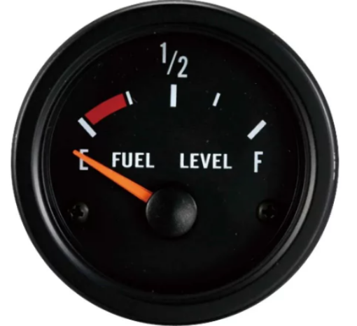Kuva: Autogauge VD Series 52 mm analoginen polttoainemittari - musta - 12V